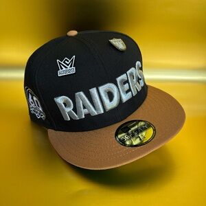 New Era 9fifty Las Vegas Raiders Black Brown Two Tone Snapback Cap